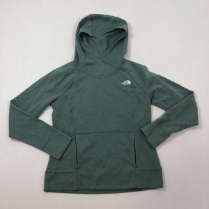 North Face Women's Green Hoodie Sweater Medium Wash Reg Fit Size Small S